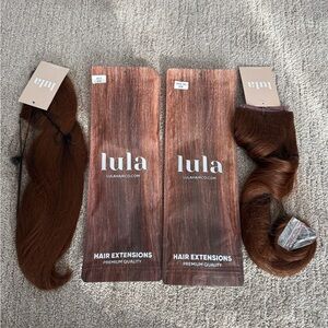 Rich Auburn Halo Hair Extensions